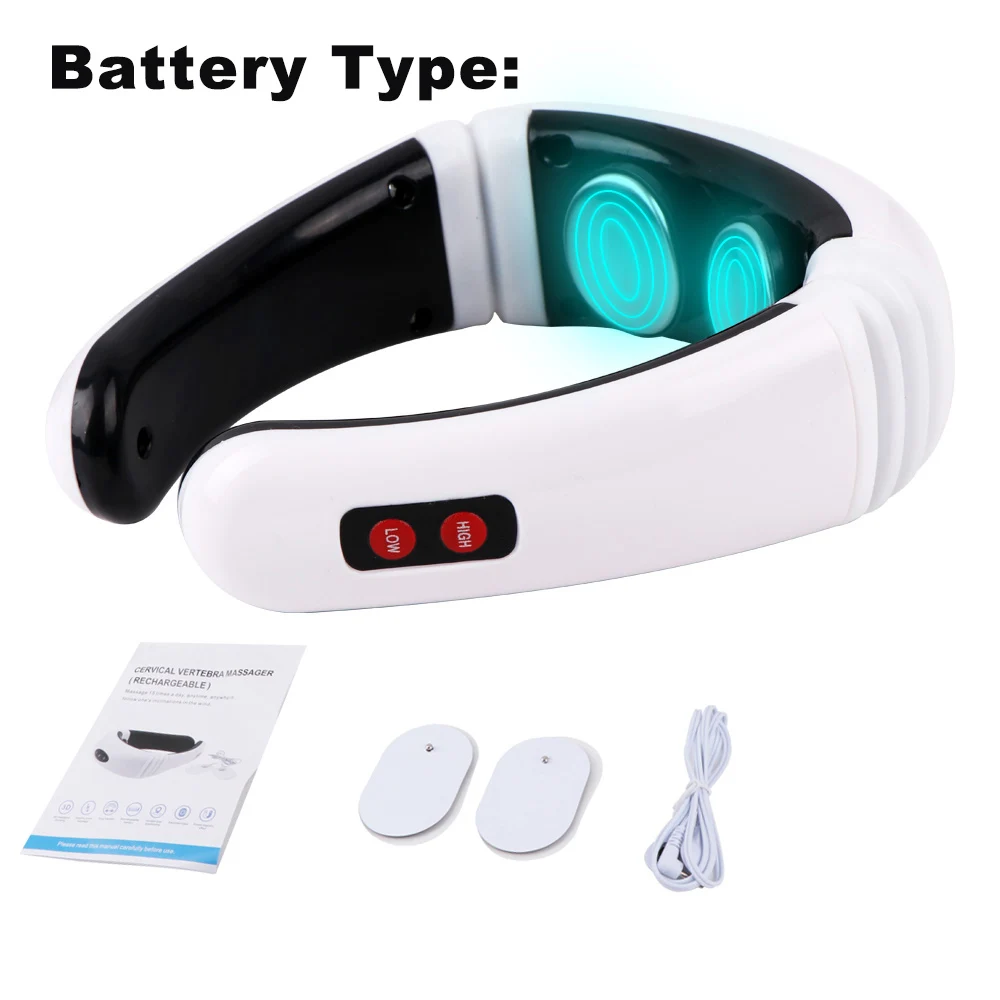 Electric neck massager pulse back power control infrared pain relief neck physiotherapy thumb200