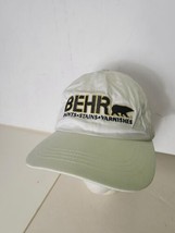 BEHR Paints Stains Varnishes Hat White Strap Back Baseball Cap - $27.19