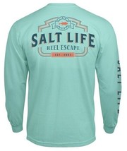 Mens Salt Life Reel Livin Graphic Pocket Long Sleeve T-Shirt - 2XL/XL/Large  NWT - £19.51 GBP