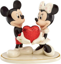 Lenox Disney Sweethearts Forever Mickey and Minnie Figurine 830095 NEW - £133.42 GBP