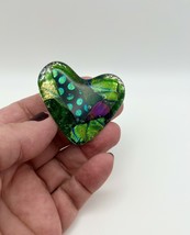 Objet de Arte - Handmade Dichroic Art Glass Heart Keepsake- “You Are Lov... - $45.00