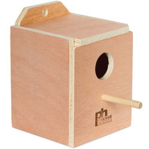 Finch Nest Box with Indented Bottom Center by Prevue: Pet-Safe Hardwood,... - £18.88 GBP+