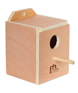 Finch Nest Box with Indented Bottom Center by Prevue: Pet-Safe Hardwood,... - £20.06 GBP+