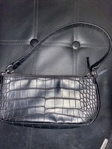 Urban Outfitters Baguette Bag Purse Black Faux Leather - £17.13 GBP