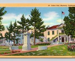 Colton Hall Monterey California Ca Unp non Utilisé Lin Carte Postale M8 - $3.02