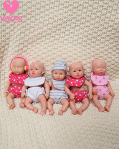 VACOS 6&quot; Full Silicone Reborn Baby Dolls Realistic Soft and Elastic Texture Toys - £15.78 GBP+