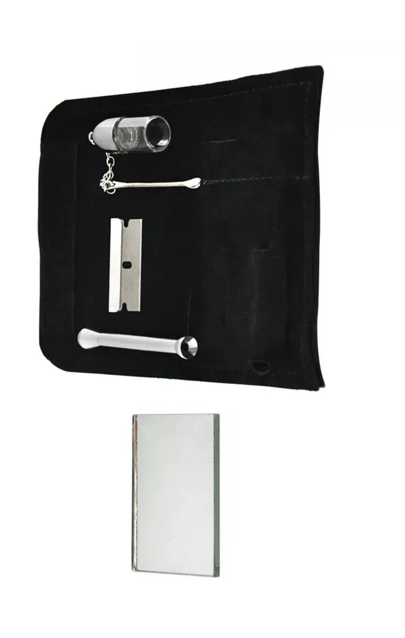 Black Tobacco Pouch Snuff Tool Sniffer Straw Pouch Bag Pipe Case Pill Bottle NEW Item image 3