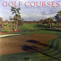 ~ STUDIO18 ~ 2014 - 16 Month Wall Calendar 12&quot; x 12&quot; - Golf Courses- - $7.13