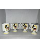(4) Vintage 1970s Disney Mickey Mouse Footed Mug Cup - $720.44 MXN