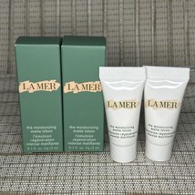 2 X La Mer The Moisturizing Matte Lotion TRAVEL SIZE 3ml .1oz Ea = .2oz NIB Free - $14.80