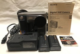 Sony Mavica MVC-FD7 3.5&quot; Floppy Disk Digital Camera - 10X Zoom W/LTX Series Case - £114.56 GBP