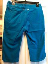NWT GG Blue PEACOCK BLUE FABULOUS FIT KNEE CAPRIS BERMUDAS 6 8 10 14 16 image 2