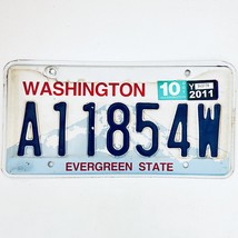 2011 United States Washington Evergreen Passenger License Plate A11854W - £14.75 GBP