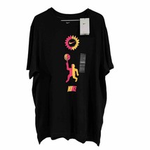 Nike Festival Logo Shirt The Nike Tee Mens XL Nike Basketball Black Pink Yellow - £22.23 GBP