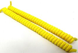 2 Yellow No Tie Spiral Laces Shoes Curly 6 to 28 inUS Seller Sun Visor   us - $10.88