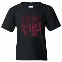 Straight Outta Arizona - Phoenix Football Youth T Shirt - Small - Black - £18.87 GBP