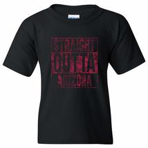 Straight Outta Arizona - Phoenix Football Youth T Shirt - Small - Black - $23.99