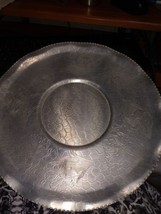 Vintage Metal Platter Serving Tray 15&quot; - $9.90