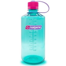 Nalgene Sustain 32oz Narrow Mouth Bottle (Surfer) Blue Recycled Reusable - £12.40 GBP