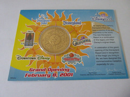 Disney California Aventure Dca Février 8, 2001 Grand Ouverture Monnaie Médaillon - $9.58