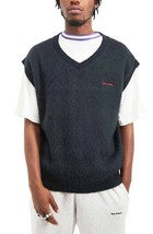 iets frans... Urban Outfitters Fluffy Knit Vest Navy Blue Unisex Size XL NEW - £31.16 GBP