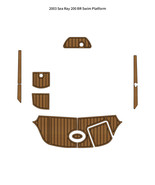 2003 Sea Ray 200 BR Swim Platform Pad Boat EVA Teak Deck Floor Mat - $478.69 CAD