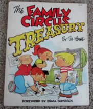Vintage The Family Circus Treasury Oversize Paperback Book Bil Keane Com... - $21.77