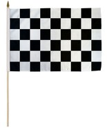 White Black Checkered Flag - 12x18 Inch 12 Pack - $609.27 MXN