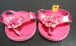Build A Bear Workshop Pink Flower Sandals - $6.72