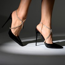 1pcs Cubic Zirconia High Heel Anklet Jewelry For Women Ankle Bracelet Leg Chain - £17.48 GBP