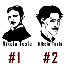 Nikola Tesla Decal Vinyl Sticker Car Window Wall Inventor Electrical Engineer - £2.93 GBP+