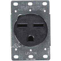 Leviton 5372-S00 30 Amp, 250 Volt, NEMA 6-30R, 2P, 3W, Flush Mtg Recepta... - $33.53 CAD