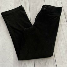 Dressbarn Corduroy Dress Pants, Size 6, Black, Cotton Blend, Pockets - £15.17 GBP