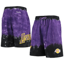 Men's NBA Los Angeles Lakers Hardwood Classics Terry Tie-dye Shorts Small - £35.88 GBP