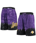 Men&#39;s NBA Los Angeles Lakers Hardwood Classics Terry Tie-dye Shorts Small - £31.49 GBP