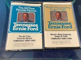 Tennessee Ernie Ford Lot of 2 Vintage Cassette Tapes Songs of Faith Hymns - £9.74 GBP