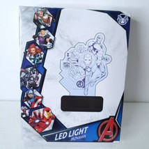 Marvel Avengers Iron Man LED Night Light Up Touch Switch Display 7&quot; Tall... - £18.17 GBP