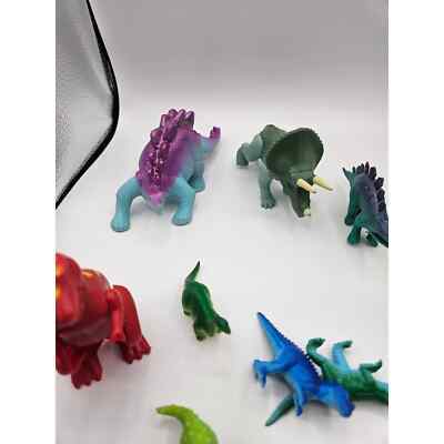 Dinosaur Toy Figures Lot of 17 Mixed Small And Miniature Sizes Item image 3