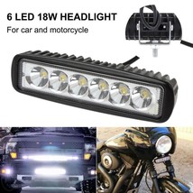 1X LED Work Lights 6 Inch 18W 12V Driving Strip Flood Beam light Bar SUV... - $12.86