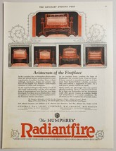 1924 Print Ad The Humphrey Radiantfire Fireplace General Gas Kalamazoo,MI - $19.78