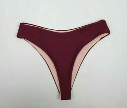 NEW Women Swimsuit Burgendy High Waisted Bikini Bottom Bathing Suit Swim... - £11.78 GBP