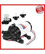 Ultra-Quiet 12V DC Water Pump - 3.5 GPM, Stainless Steel, for RV &amp; Marin... - $71.27