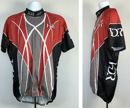 HDR Design Firm Cycling Race Bicycle Bike Jersey Mens XXL 3/4 Zip JEK USA - $39.55