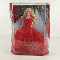 Barbie Signature 2018 Holiday Barbie 30th Anniversary Fashion Doll Red Mattel - $148.45