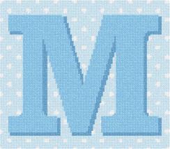 Pepita Needlepoint kit: Polka Dot Letter M, 8&quot; x 7&quot; - £40.06 GBP+