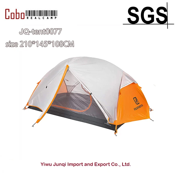Outdoor Backpacking 2 Person Ultralight Hiking Tent 210t Fabric Double-Layer - £109.21 GBP