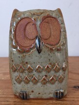 Vtg Japan Glazed Stoneware Ceramic Owl Figure Salt Or Pepper Spice Shake... - $29.99