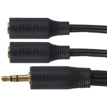 RCA AH202DR 3.5mm Stereo Headphone Y-Adapter - £22.51 GBP