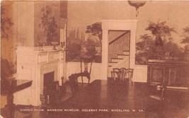 Wheeling West Virginia Oglebay Park Dining Room IN Magione Museo Cartolina - £6.74 GBP