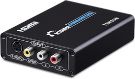 3RCA AV CVBS Composite &amp; S-Video R/L Audio to HDMI Converter Adapter Sup... - $45.05